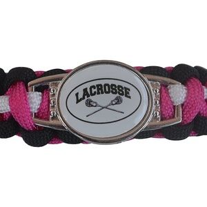 Lacrosse Paracord Bracelet - Pink
